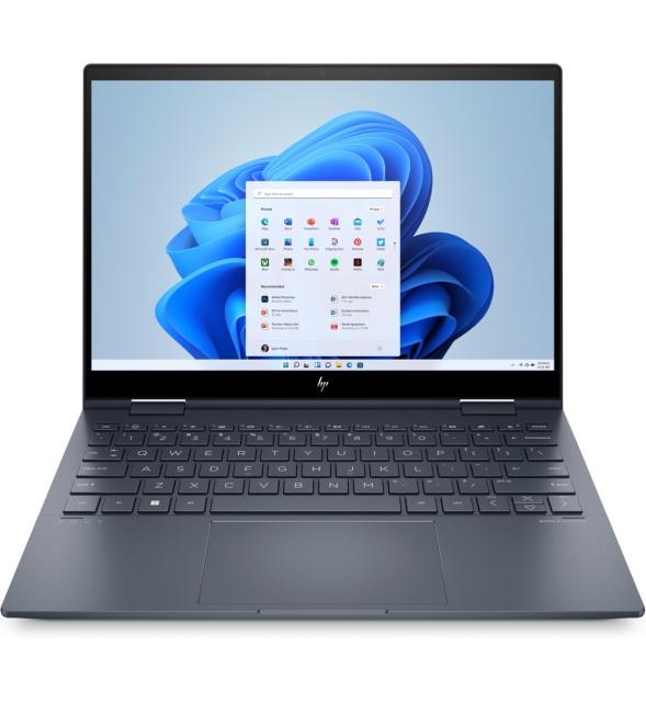 Лаптоп HP Envy x360 13-bf0029nn Space Blue, Core i7-1250U(up to 4.7GH/12MB/10C), 13.3" WUXGA IPS 400nits Touch, 16GB DDR4 on-board, 512GB PCIe SSD, WiFi AX211 6E + BT5.2, Backlit Kbd, 4C Batt, Win 11 Home+Fury Gaming Chair Avenger M+ Black-White