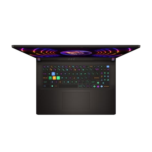 Лаптоп MSI Vector GP78 HX 13VH, i9-13980HX, 17" QHD+ (2560x1600), 240Hz, IPS-level, 32GB DDR5 (2x16GB 5600), 1TB NVMe SSD, RTX 4080 12G GDDR6, HM770, WiFi 6E, Windows 11 Home, 4 cell 90Whr, 2Y, Gray, RGB KBD+Fury Gaming Chair Avenger M+ Black-White