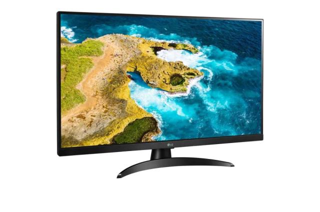 Монитор LG 27TQ615S-PZ, 27.0" IPS, Smart webOS, TV Tuner DVB-T2/C /S2, 1000:1, Mega DFC, 250cd, Full HD (1920 x 1080), Wi-Fi, LAN, AirPlay, HDMI, CI Slot, USB 2.0, Bluetooth, AI Sound, Speakers, Black