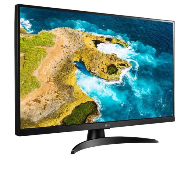 Монитор LG 27TQ615S-PZ, 27.0" IPS, Smart webOS, TV Tuner DVB-T2/C /S2, 1000:1, Mega DFC, 250cd, Full HD (1920 x 1080), Wi-Fi, LAN, AirPlay, HDMI, CI Slot, USB 2.0, Bluetooth, AI Sound, Speakers, Black