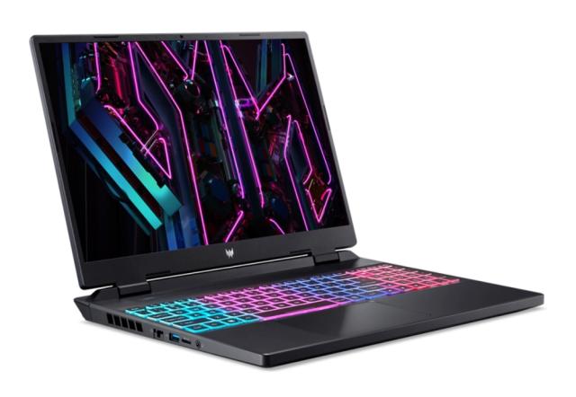 Лаптоп Acer Predator Neo, PHN16-71-983Y, Intel Core i9-13900HX (up to 5.40GHz, 36MB), 16" WQXGA IPS SlimBezel 165Hz, 16GB DDR5 5600MHz, 1024GB PCIe SSD, GeForce RTX 4060 8GB GDDR6, Killer Wi-Fi 6AX 1650i, BT, Micro SD reader, HD cam, Backlit KB, No O