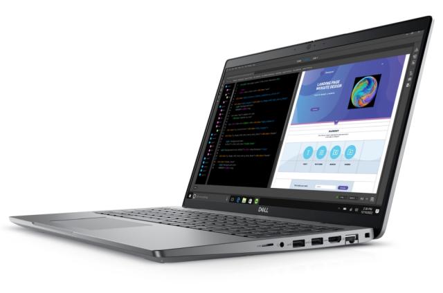 Лаптоп Dell Precision 3580, Intel Core i7-1370P vPro (24MB, 14Cores, 1.9 - 5.2 GHz Turbo), 15.6" FHD (1920x1080), 400 nits, IR Cam, 32GB, 2x16GB 5200MT/s DDR5, 1 TB, M.2 2230, PCIe NVMe, NVIDIA RTX A500, 4GB GDDR6, Wi-Fi 6E, BT, FPR, Backlit, Win 11 