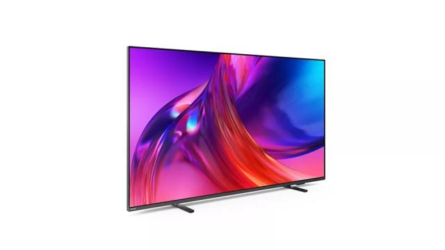 Телевизор Philips 43PUS8518/12, 43" THE ONE, UHD 4K LED, 120Hz, 3840x2160, DVB-T/T2/T2-HD/C/S/S2, Ambilight 3, HDR10+, HLG, Google TV, Quad Core P5 Perfec with Al, 16GB, VRR, HDMI, 2xUSB, Cl+, 802.11ac, Lan, 20W RMS, Alum+Logitech Wireless Touch Keyb