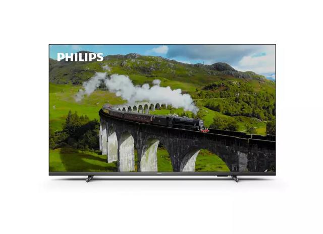Телевизор Philips 50PUS7608/12, 50" UHD HD LED, 3840 x 2160, DVB-T/T2/T2-HD/C/S/S2, Pixel Precise Ultra HD, HDR+, HLG, Smart TV with new OS, Dolby Vision, Atmos HDMI, VRR, 2* USB, Cl+, 802.11n, Lan, 20W RMS, Black+Logitech Wireless Touch Keyboard K40