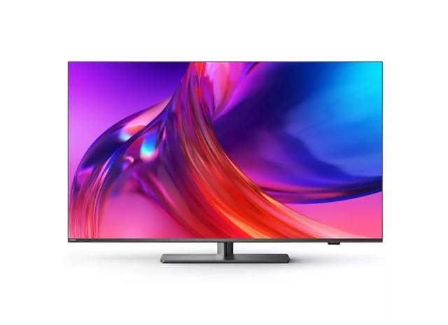 Телевизор Philips 50PUS8818/12, 50" THE ONE, UHD 4K LED, 120 Hz, 3840x2160, DVB-T/T2/T2-HD/C/S/S2, Ambilight 3, HDR10+, Google TV, Quad Core with Al, Swivel stand, 16GB, VRR FreeSync, BT5.0, HDMI 2.1, 2xUSB, Cl+, 802.11ac, Lan, 40W+Logitech Wireless 