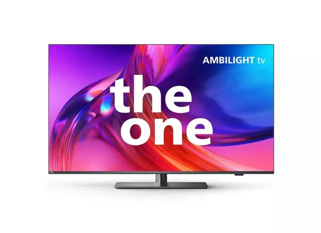 Телевизор Philips 55PUS8818/12, 55" THE ONE, UHD 4K LED, 120 Hz, 3840x2160, DVB-T/T2/T2-HD/C/S/S2, Google TV, Quad Core with Al, Swivel stand, 90% DCI/P3, 16GB, VRR FreeSync, BT5.0, HDMI 2.1, 2xUSB, Cl+, 802.11ac, Lan, 40W+Logitech Wireless Touch Key