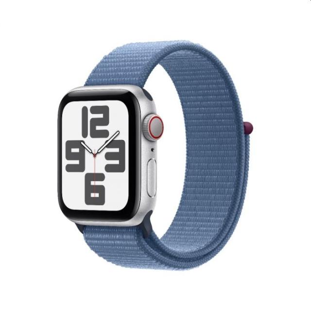 Часовник Apple Watch SE2 v2 Cellular 40mm Silver Alu Case w Winter Blue Sport Loop