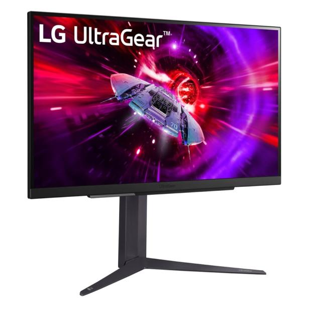 Монитор LG 27GR83Q-B, 27" UltraGear IPS, 1ms (GtG), 240Hz, 1000:1, 400cd/m2, QHD 2560x1440, AMD FreeSync, G-Sync Compatible, HDR 400, DCI-P3 95%, VRR, USB, HDMI, DisplayPort, Height Adjustable, Tilt, Swivel, Black