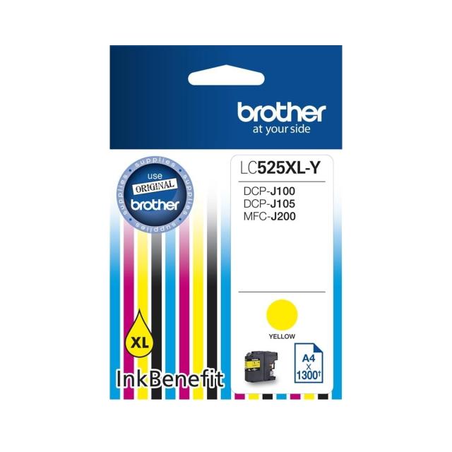 Консуматив Brother LC-525 XL Yellow Ink Cartridge High Yield