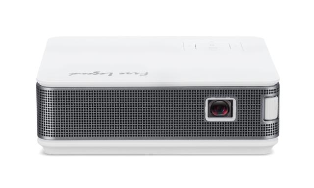 Мултимедиен проектор AOPEN PV12 (powered by Acer), 480p (854 x 480), 700 LED Lm, 5 000:1, Collapsible Stand Design, Auto Portrait mode, HDMI, USB Type A, IR receiver, WiFi, 1x2W, Build-in Battery, 0.440Kg, Dark Grey