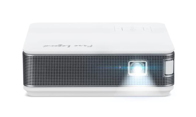 Мултимедиен проектор AOPEN PV12 (powered by Acer), 480p (854 x 480), 700 LED Lm, 5 000:1, Collapsible Stand Design, Auto Portrait mode, HDMI, USB Type A, IR receiver, WiFi, 1x2W, Build-in Battery, 0.440Kg, Dark Grey