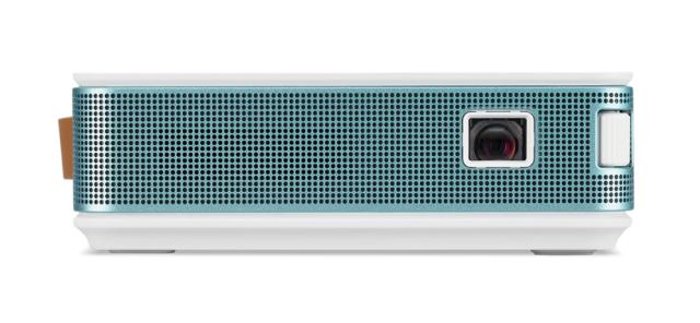 Мултимедиен проектор AOPEN PV12 (powered by Acer), 480p (854 x 480), 700 LED Lm, 5 000:1, Collapsible Stand Design, Auto Portrait mode, HDMI, USB Type A, IR receiver, WiFi, 1x2W, Build-in Battery, 0.440Kg, Green