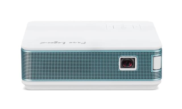 Мултимедиен проектор AOPEN PV12 (powered by Acer), 480p (854 x 480), 700 LED Lm, 5 000:1, Collapsible Stand Design, Auto Portrait mode, HDMI, USB Type A, IR receiver, WiFi, 1x2W, Build-in Battery, 0.440Kg, Green