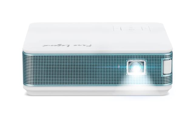 Мултимедиен проектор AOPEN PV12 (powered by Acer), 480p (854 x 480), 700 LED Lm, 5 000:1, Collapsible Stand Design, Auto Portrait mode, HDMI, USB Type A, IR receiver, WiFi, 1x2W, Build-in Battery, 0.440Kg, Green