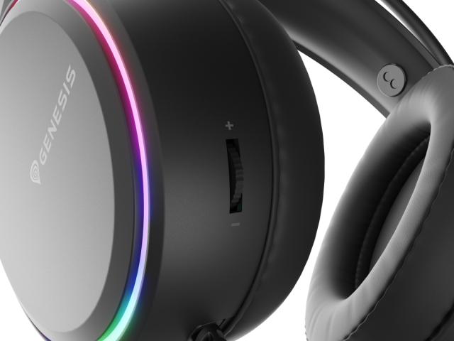 Слушалки Genesis Headset Neon 613 With Microphone RGB Illumination Black