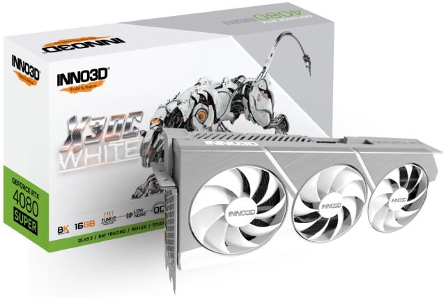 Видео карта Inno 3D GeForce RTX 4080 Super 16GB GDDR6X X3 OC White