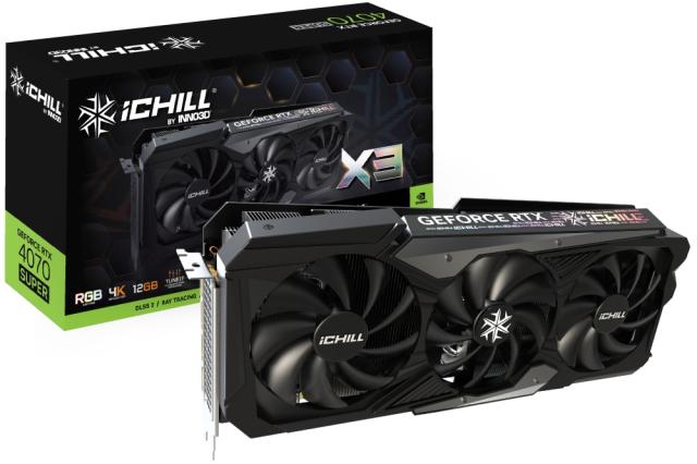 Видео карта Inno 3D GeForce RTX 4070 Super 12GB GDDR6X iChill X3