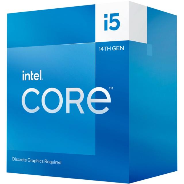 Процесор Intel Core i5-14400F 10C/16T (eC 1.8GHz / pC 2.5GHz / 4.7GHz Boost, 20MB, LGA1700), с охлаждане