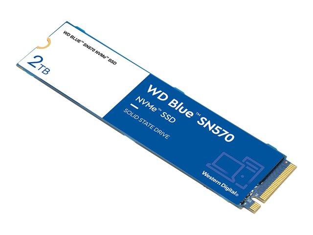 WD Blue SSD SN570 NVMe 2TB M.2 2280 PCIe Gen3 8Gb/s internal single-packed WDS200T3B0C