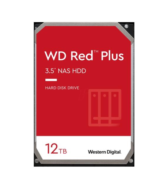 Твърд диск Western Digital Red 12TB Plus ( 3.5", 256MB, 7200 RPM, SATA 6Gb/s )