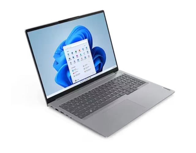 Лаптоп Lenovo ThinkBook 16 G6 Intel Core i5-1335U (up to 4.6GHz, 12MB), 16GB DDR5 5200MHz, 512GB SSD, 16" WUXGA (1920x1200) IPS AG, Intel Iris Xe Graphics, 1080p&IR Cam, WLAN, BT, Backlit KB, FPR, Arctic Grey, DOS, 3Y