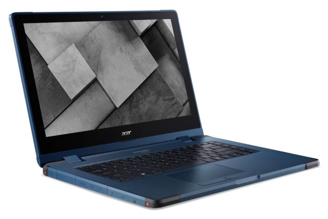 Лаптоп Acer Enduro 314LA-51W-37SD, Intel i3-1215U (up to 4.40GHz, 10MB), 14" FHD (1920x1080) IPS Antimicrobial, 16GB on board, SSD 512GB, Win 11 Pro EDU