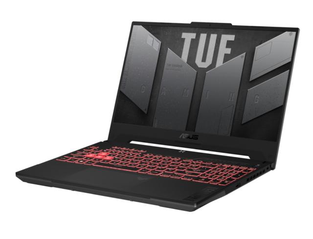 Лаптоп Asus TUF A15 FA507NU-LP116, AMD Ryzen 5 7535HS 3.3/4.55GHz, 15.6" FHD (1920x1080)144 Hz,16GB DDR5 4800(2*8),1TB M.2 SSD,RTX 4050 4GB GDDR6,Wi-Fi 6(802.11ax),Backlit Chiclet Keyboard RGB, Free DOS