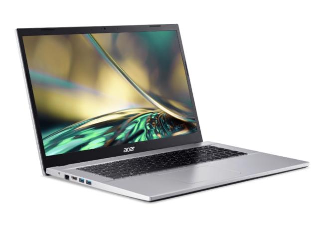 Лаптоп Acer Aspire 3, A317-54-32TL, Core i3 1215U, (up to 4.40Ghz, 10MB), 17.3" FHD (1920x1080) IPS SlimBezel AG, 1*8GB DDR4, 512GB SSD PCIe, Intel UMA Graphics,Cam&Mic, 802.11ac + BT, No OS, Silver
