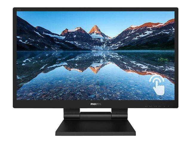 Монитор Philips 242B9T, 23.8" (60.45 cm), IPS Touchscreen, Full HD, 5ms, 250cd/m2, HDMI, DisplayPort, VGA, DVI-D, USB