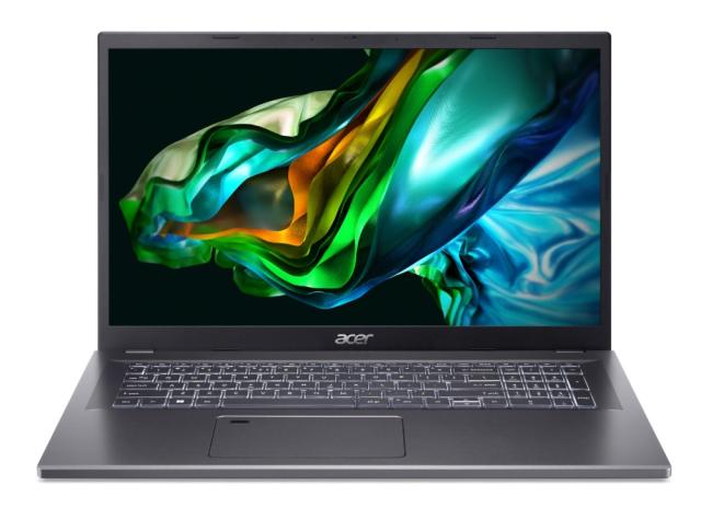 Лаптоп Acer Aspire 5, A517-58M-71M0, Intel Core i7-1355U (3.7GHz up to 5.00 GHz, 12MB), 17.3" FHD (1920 x 1080) IPS SlimBezel, 16GB LPDDR5, 1024GB PCIe NVMe SSD, Intel UMA, Wifi 802.11AX, BT, FP, HD Cam+mic, KB Backlight, Free DOS