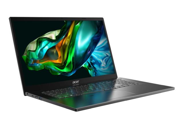Лаптоп Acer Aspire 5, A517-58M-71M0, Intel Core i7-1355U (3.7GHz up to 5.00 GHz, 12MB), 17.3" FHD (1920 x 1080) IPS SlimBezel, 16GB LPDDR5, 1024GB PCIe NVMe SSD, Intel UMA, Wifi 802.11AX, BT, FP, HD Cam+mic, KB Backlight, Free DOS
