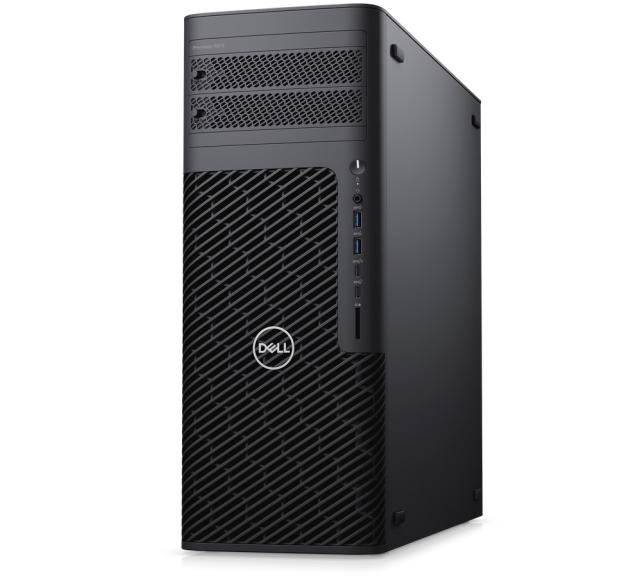 Работна станция Dell Precision 7875 Tower, AMD Ryzen Threadripper PRO 7975WX (128 MB cache, 32 cores, 4.0GHz to 5.3GHz), 64 GB: 2x32 GB, DDR5, 4800 MT/s, RDIMM, ECC, 2x 1TB SSD PCIe M.2, Radeon Pro W7500, 8 GB GDDR6, 4 DP, KB&M, 1000W, Win 11 Pro, 3Y