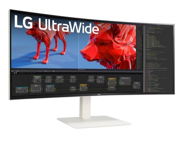 Монитор LG 38WR85QC-W, 37.5" UltraWide AG , Curved 21:9 IPS Panel, 1 ms (GtG), 1000:1, 450 cd/m2, WQHD+ (3840x1600), HDR600, DCI-P3 98% , AMD FreeSync, NVIDIA G-SYNC, 144Hz, USB Type-C, RJ45, Speacers 7Wx2, HDMI, DisplayPort, KVM, PBP, PIP, Tilt, Bla