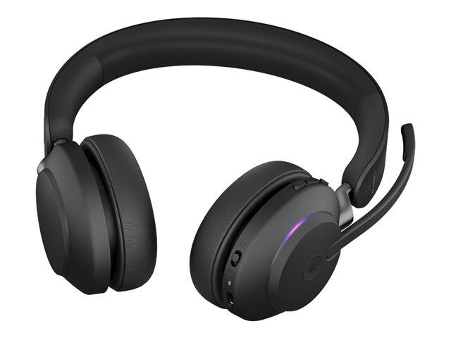 Jabra EVOLVE2 65 стерео слушалки, MS, Link380 USB-C, Bluetooth/Wirelessчерни, 26599-999-899