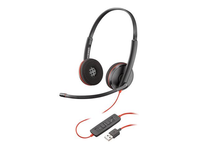 Слушалки Poly BLACKWIRE C3220 стерео, USB-A, 209745-201