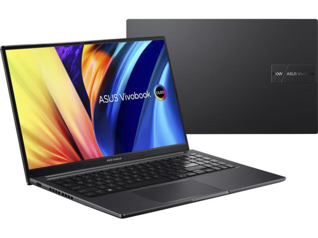 Лаптоп Asus Vivobook 15 OLED X1505ZA-MA255W, Intel Core i7-12700H 14C (1.7/4.7GHz, 24M) ,15.6" (2880X1620),16:9 OLED ,16GB 512GB SSD,Intel Iris UMA Graphics Windows 11, Indie Black
