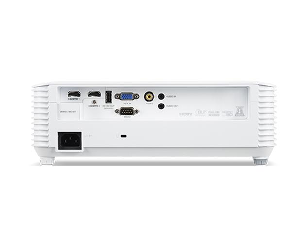 Мултимедиен проектор Acer Projector H6541BDi, DLP, 1080p (1920x1080), 4000 ANSI Lm, 10 000:1, 3D, Hidden dongle design, 24/7 operation, Auto Keystone, AC power on, 2xHDMI, VGA in, RCA, RS232, Audio in/out, WiFi(kit incl.), Bag, 1x3W, 2.7Kg, White