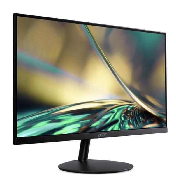 Монитор Acer SB242YEbi 23.8" IPS Wide, LED, ZeroFrame, FHD 1920x1080, FreeSync, AG, 1ms (VRB), 100Hz, Ultra-thin, 100M:1, 250 cd/m2, VGA, HDMI, Tilt, Bluelight shield, Flicker-Less, Acer Display Widget, Kensington Security, VESA, Black