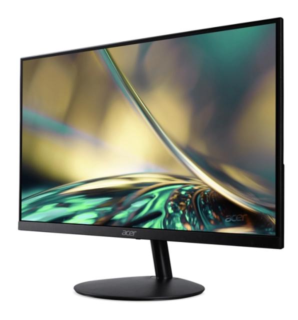 Монитор Acer SB242YEbi 23.8" IPS Wide, LED, ZeroFrame, FHD 1920x1080, FreeSync, AG, 1ms (VRB), 100Hz, Ultra-thin, 100M:1, 250 cd/m2, VGA, HDMI, Tilt, Bluelight shield, Flicker-Less, Acer Display Widget, Kensington Security, VESA, Black
