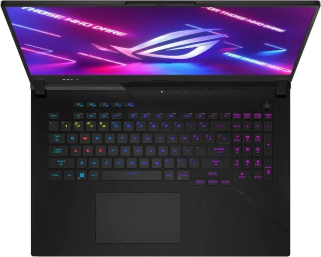 Лаптоп Asus ROG Strix SCAR 17 G733PYV-LL046W, AMD Ryzen 9 7945HX3D (2.3 - 5.4 GHz, 128 MB cache), 17.3" (43.94 cm) WQHD, 240Hz, NVIDIA GeForce RTX 4090 16G, 32GB DDR5, 1TB + 1TB PCIe 4.0 (RAID 0), Windows 11 Home 