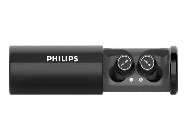 Слушалки Philips ActionFit TAST702BK, безжични, Bluetooth, водоустойчиви, Черни