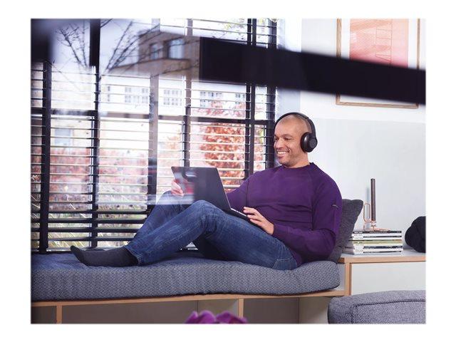Слушалки Philips TAH6206BK, Wireless TV/PC, Bluetooth, микрофон, до 18 часа време на работа, черни