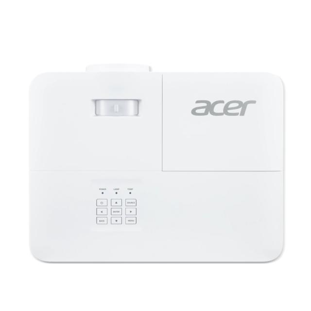 Мултимедиен проектор Acer Projector H6815ATV , DLP, 4K UHD (3840x2160), 4000 ANSI Lm, 10 000:1, HDR Comp., 24/7 oper., AndroidTV V10.0, 2xHDMI, VGA in, RS232, Audio in/out, SPDIF, 10W, 3.1Kg, Lamp life up to 12000 hours, White+Logitech Wireless Prese