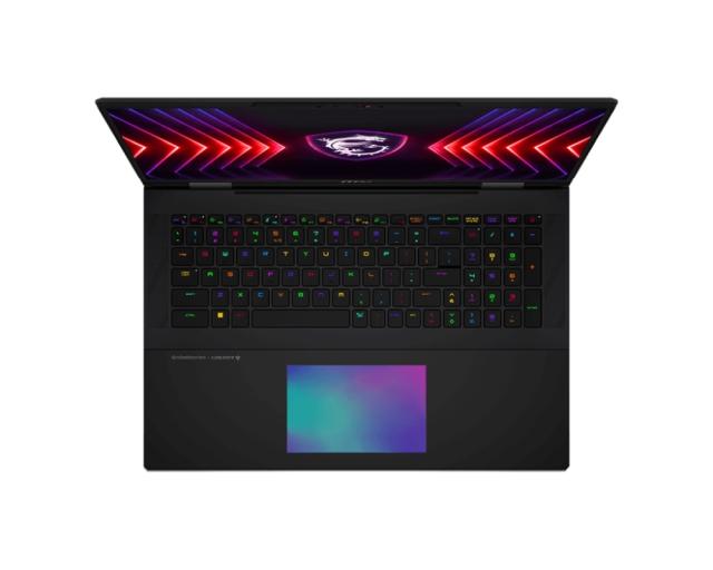 Лаптоп MSI Titan 18 HX A14VIG, 18.0" (45.72 cm), UHD+, 120Hz, Intel Core i9-14900HX (1.6/5.8GHz, 36M), NVIDIA RTX 4090 16GB GDDR6 DLSS 3, 64GB, 2TB SSD, Windows 11 Pro 