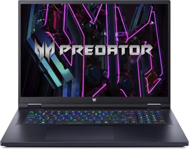 Лаптоп Acer Predator Neo PHN18-71-7972, Intel Core i7-14650HX (up to 5.10GHz, 30MB), 18" WQXGA (2560x1600) IPS 165Hz, 16GB DDR5 5600MHz, 1024GB PCIe NVMe SED SSD, RTX 4060 8GB GDDR6, Wi-Fi 6 AX INTEL Killer, BT, HDcam+mic, RGB-backlit Kb, Black, No O