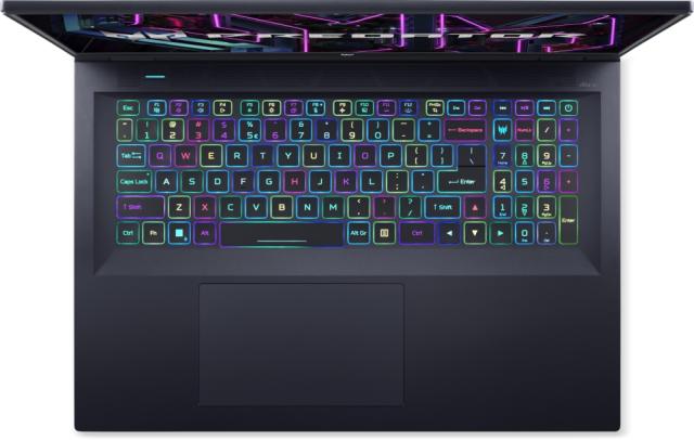 Лаптоп Acer Predator Neo PHN18-71-7972, Intel Core i7-14650HX (up to 5.10GHz, 30MB), 18" WQXGA (2560x1600) IPS 165Hz, 16GB DDR5 5600MHz, 1024GB PCIe NVMe SED SSD, RTX 4060 8GB GDDR6, Wi-Fi 6 AX INTEL Killer, BT, HDcam+mic, RGB-backlit Kb, Black, No O