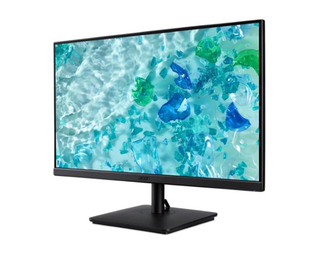 Монитор Acer Vero V247YEbmipxv, 23.8" IPS LED ZeroFrame, FreeSync, FHD (1920x1080), 100Hz, 100M:1, 4ms (GTG), 250nits, VGA, HDMI, DisplayPort, 2x2W Speakers, Flicker-Less, BlueLightShield, Audio in/out, TCO, Tilt, Vesa, Black