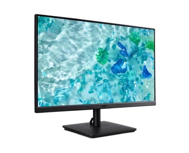 Монитор Acer Vero V247YEbmipxv, 23.8" IPS LED ZeroFrame, FreeSync, FHD (1920x1080), 100Hz, 100M:1, 4ms (GTG), 250nits, VGA, HDMI, DisplayPort, 2x2W Speakers, Flicker-Less, BlueLightShield, Audio in/out, TCO, Tilt, Vesa, Black