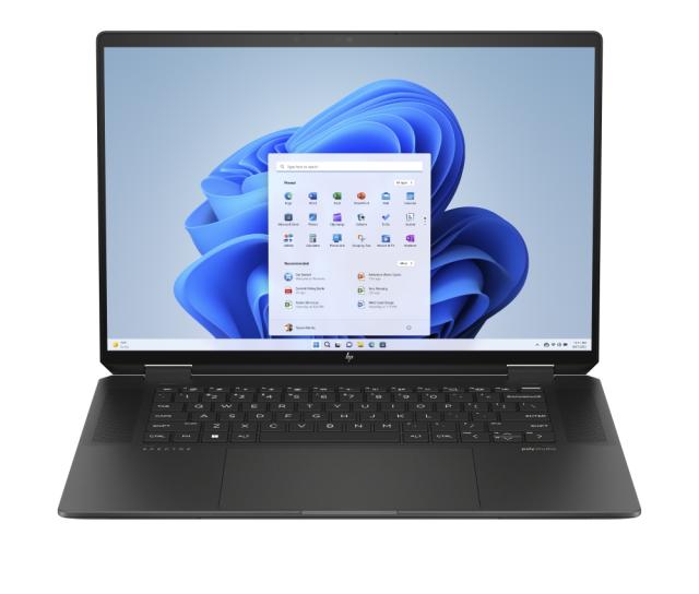 Лаптоп HP Spectre x360 16-aa0026nn Nightfall Black Ultra 7-155H(up to 4.8GH/24MB/16C), 16" WQXGA 400 nits 120Hz Touch, 16GB LPDDR5X on-board, 2TB PCIe SSD, WiFi 7 + BT5.4, FPR, Backlit Kbd, 6 Cell Batt, Win 11 Home