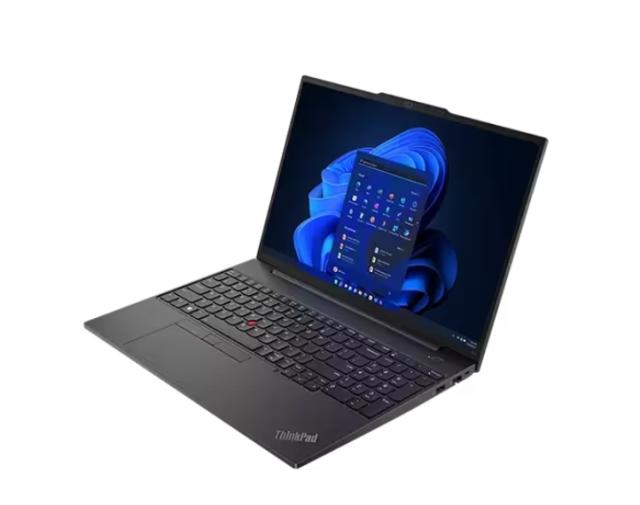 Лаптоп Lenovo ThinkPad E16 G1 AMD Ryzen 7 7730U (2.0GHz up to 4.5GHz, 16MB), 24GB(8+16) DDR4 3200MHz, 1TB SSD, 16" WUXGA (1920x1200) IPS AG, AMD Radeon Graphics, WLAN, BT, 1080p&IR Cam, Backlit KB, FPR, 3 cell, Graphite Black, DOS, 3Y